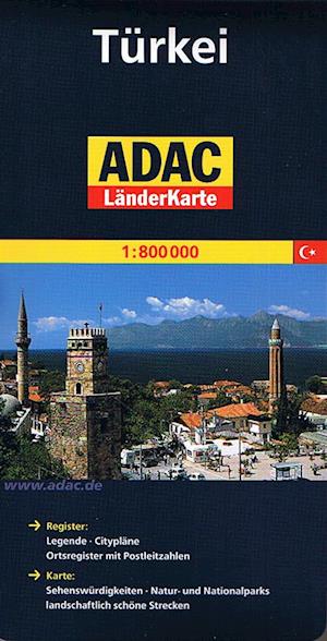 Türkei - Turkey, ADAC Länderkarte  1:800.000