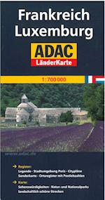 Frankreich Luxemburg, ADAC Länderkarte 1:700.000