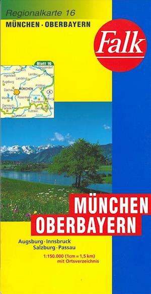 Falk Regionalkarten Deutschland Blad 16: München / Oberbayern