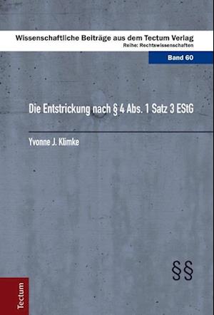 Klimke, Y: Entstrickung nach § 4 Abs. 1 Satz 3 EStG