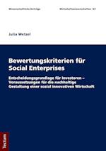Bewertungskriterien Fur Social Enterprises