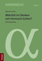 Alterität im Denken von Hermann Cohen?