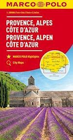 Provence, Alps, Cote d'Azur Marco Polo Map