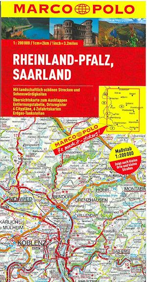 Marco Polo Deutschland karte 10: Rheinland-Pfalz, Saarland