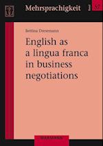 English as a lingua franca in business negotiations