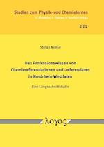 Das Professionswissen Von Chemiereferendarinnen Und -Referendaren in Nordrhein-Westfalen