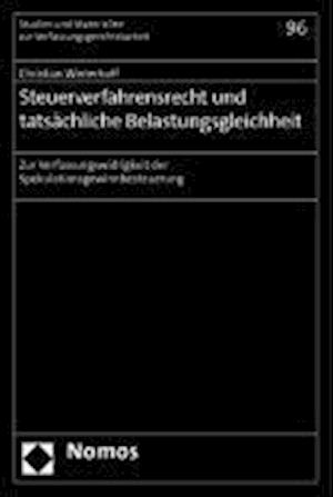 Steuerverfahrensrecht Und Tatsachliche Belastungsgleichheit