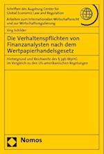 Die Verhaltenspflichten Von Finanzanalysten Nach Dem Wertpapierhandelsgesetz