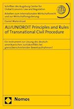 Ali/Unidroit Principles and Rules of Transnational Civil Procedure