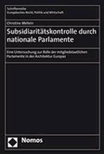 Subsidiaritatskontrolle Durch Nationale Parlamente
