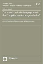 Das Monistische Leitungssystem in Der Europaischen Aktiengesellschaft