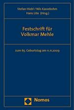 Festschrift für Volkmar Mehle