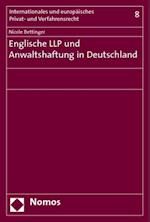 Englische Llp Und Anwaltshaftung in Deutschland