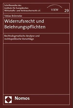 Widerrufsrecht Und Belehrungspflichten