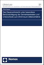 Das Dauerwohnrecht Unter Besonderer Berucksichtigung Der Gemeinsamkeiten Und Unterschiede Zum (Wohnraum-)Mietverhaltnis