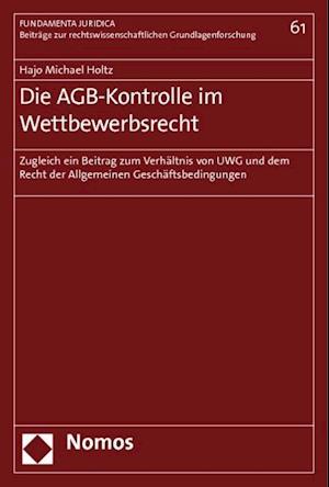 Die Agb-Kontrolle Im Wettbewerbsrecht