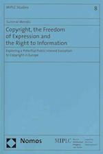 Copyright, the Freedom of Expression and the Right to Information