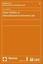 State Entities in International Investment Law
