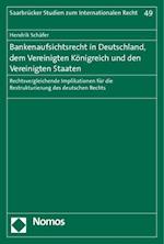 Bankenaufsichtsrecht in Deutschland, Dem Vereinigten Konigreich Und Den Vereinigten Staaten
