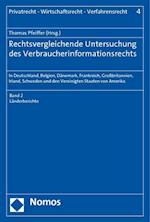 Rechtsvergleichende Untersuchung Des Verbraucherinformationsrechts