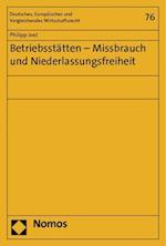 Betriebsstatten - Missbrauch Und Niederlassungsfreiheit