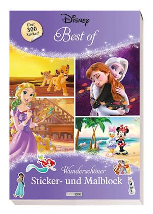 Disney Best of: Wunderschöner Sticker- und Malblock