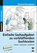 Einfache Sachaufgaben zu verblüffenden Sachtexten