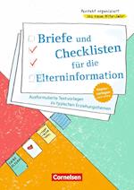 Perfekt organisiert ins neue Kita-Jahr / Briefe und Checklisten für die Elterninformation