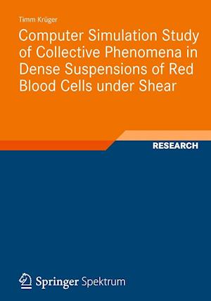 Computer Simulation Study of Collective Phenomena in Dense Suspensions of Red Blood Cells under Shear