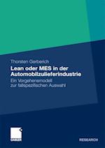 Lean oder MES in der Automobilzulieferindustrie