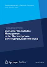 Customer Knowledge Management in der Konzeptphase der Neuproduktentwicklung