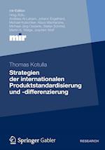Strategien der internationalen Produktstandardisierung und -differenzierung