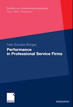 Performance in Professional Service Firms