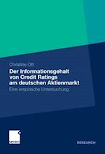 Der Informationsgehalt von Credit Ratings am deutschen Aktienmarkt