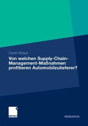 Von welchen Supply-Chain-Management-Maßnahmen profitieren Automobilzulieferer?