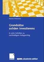 Grundsätze soliden Investierens