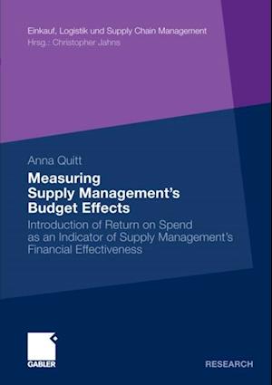 Measuring Supply Management's Budget Effects