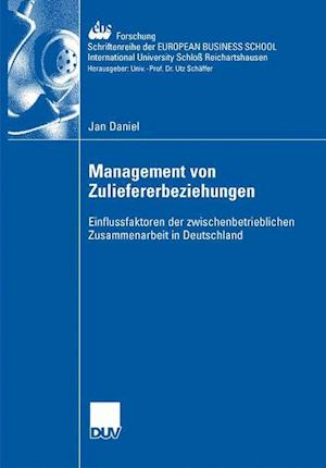 Management Der Zuliefererbeziehungen