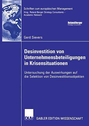 Desinvestition von Unternehmensbeteiligungen in Krisensituationen