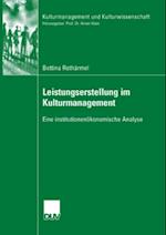 Leistungserstellung im Kulturmanagement