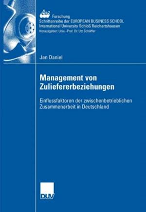 Management der Zuliefererbeziehungen