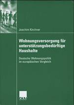 Wohungsversorgung für unterstützungsbedürftige Haushalte