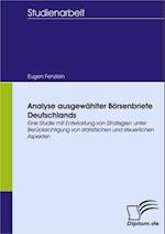 Analyse ausgewahlter Borsenbriefe Deutschlands