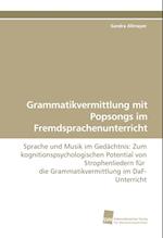 Grammatikvermittlung mit Popsongs im Fremdsprachenunterricht