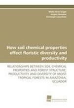 How soil chemical properties effect floristic diversity and productivity