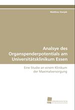 Analsye Des Organspenderpotentials Am Universitatsklinikum Essen