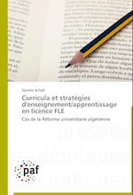 Curricula et stratégies d'enseignement/apprentissage en licence FLE