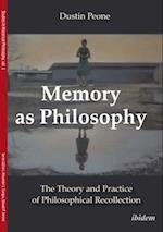 Memory as Philosophy