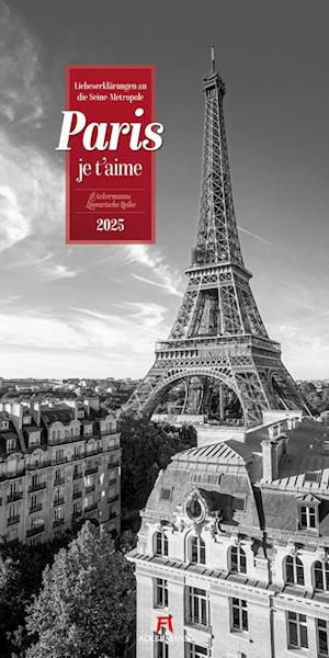 Paris, je t'aime - Literatur-Kalender 2025