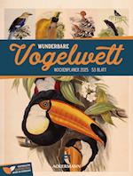 Wunderbare Vogelwelt - Vintage Wochenplaner Kalender 2025